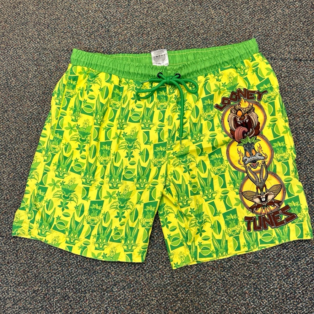 Looney Tunes Bugs Taz Swim Trunks Shorts XL